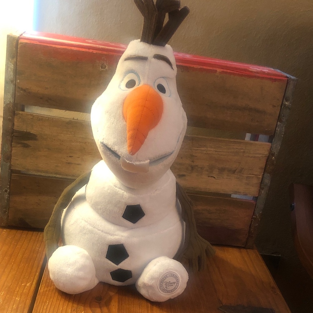 Disney Olaf Plush - White, Orange, Brown